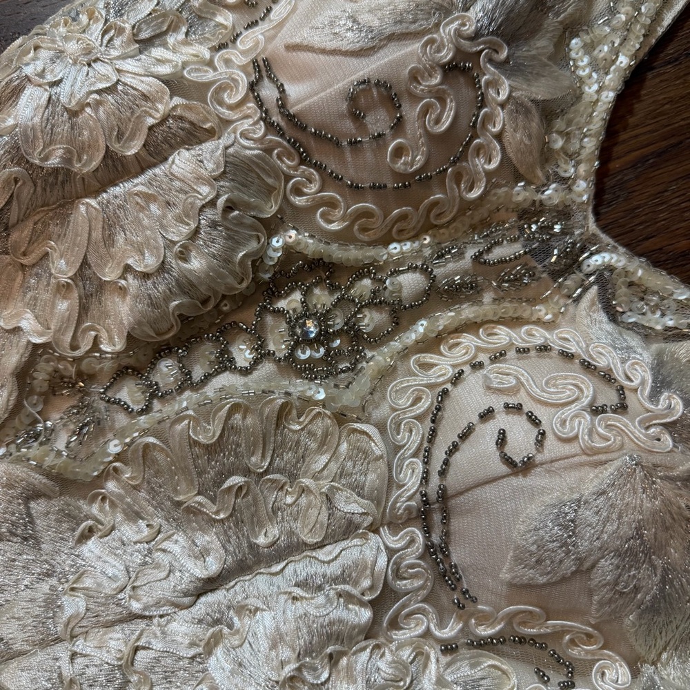 Vintage Y2K Beaded Dress Vintage Beaded Dress Sue Wong Vintage Wedding Dress - Picture 4 of 17